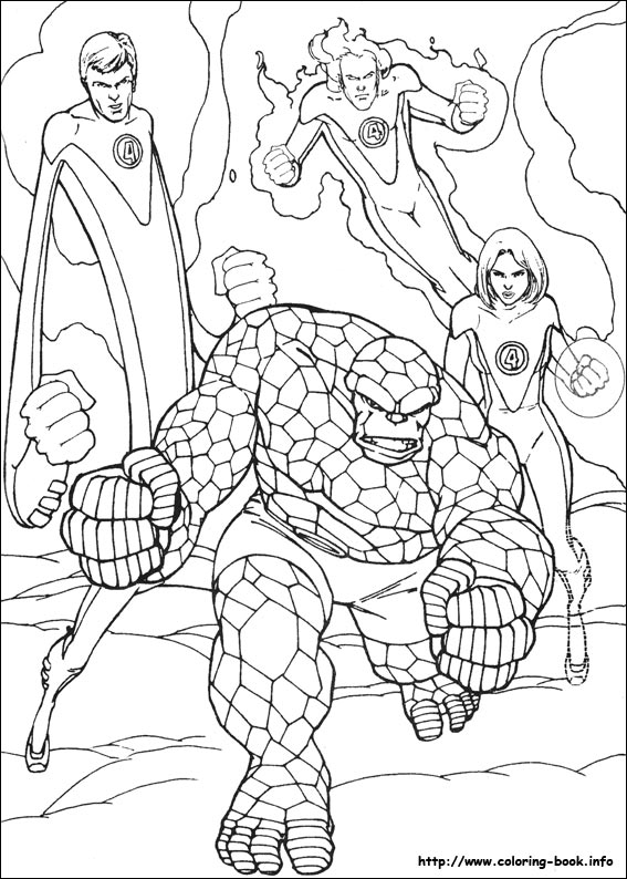 Fantastic Four coloring picture